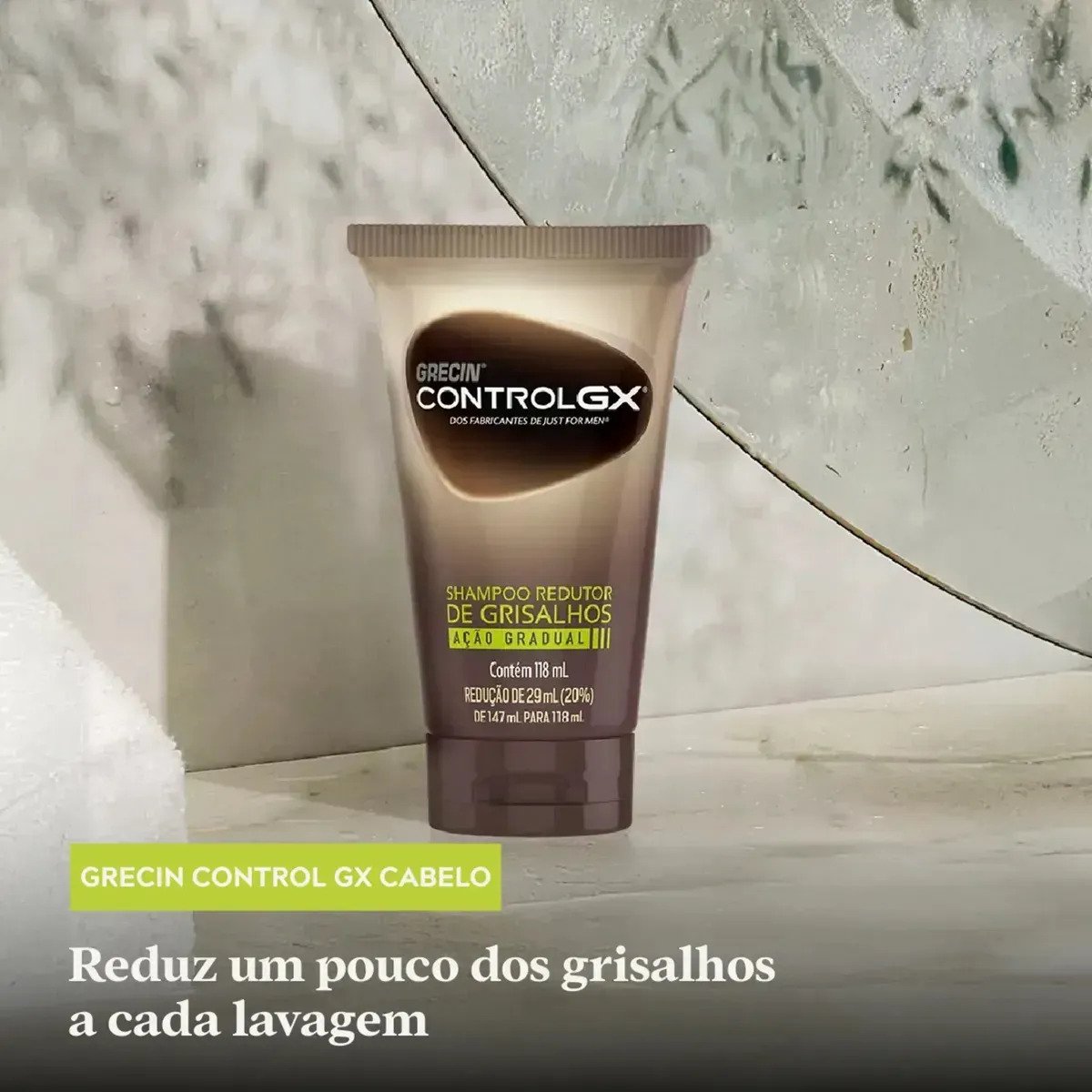 Shampoo Redutor de Grisalhos Grecin Control GX 118ml