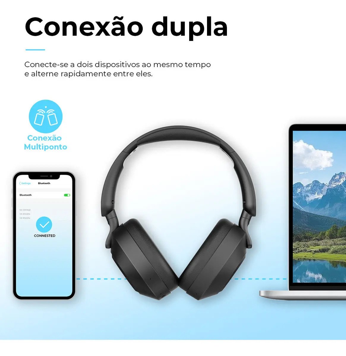 Headphone Bluetooth Dapon H02D Pro ANC Over-Ear Verde