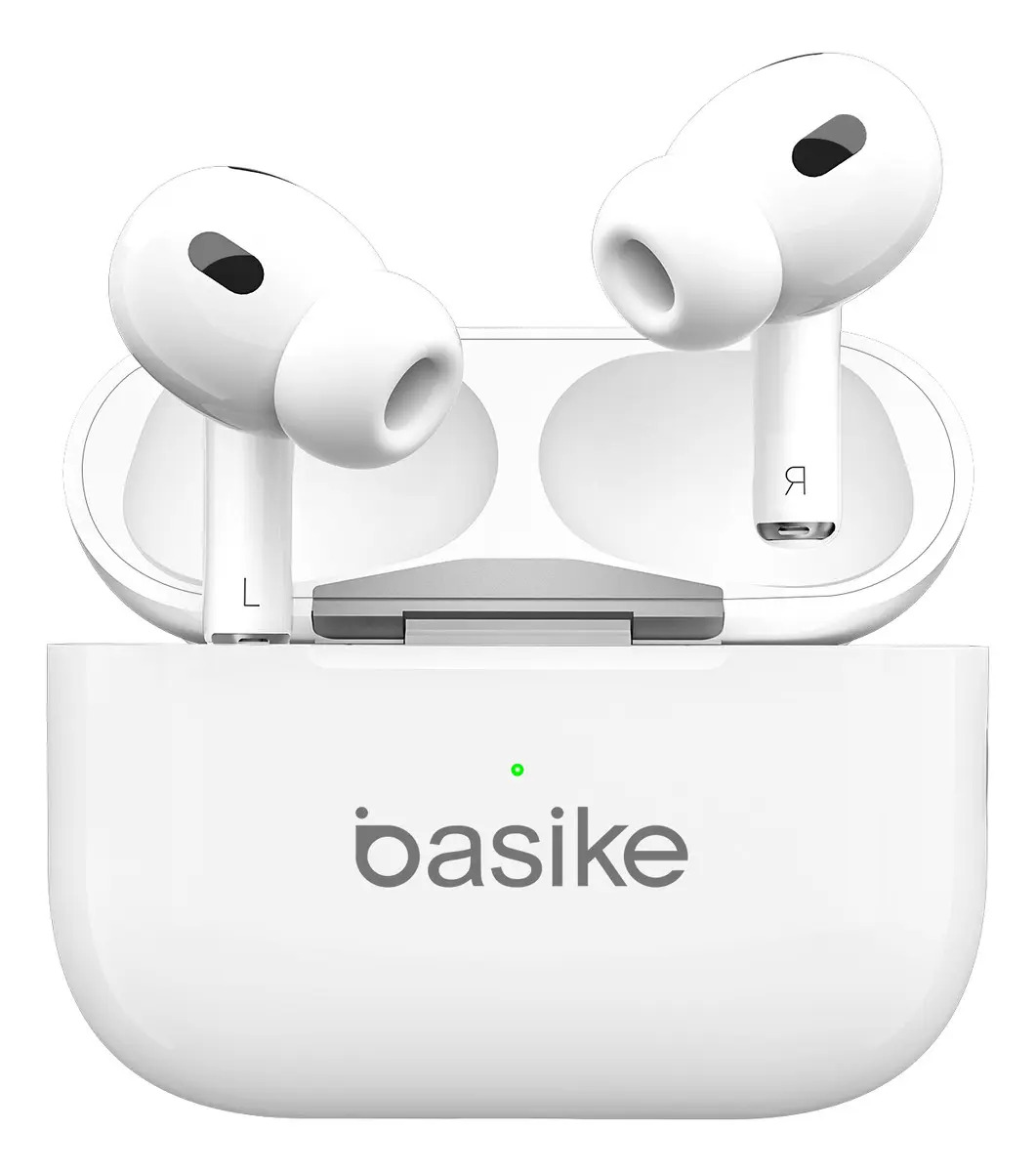 Fone de Ouvido TWS Basike In-ear Sem Fio Bluetooth 5.3 com Microfone e Cancelamento de Ruído