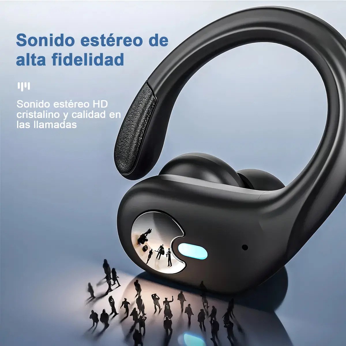 Fone de Ouvido Mertto BX30 Sem Fio Bluetooth IPX7, com Cancelamento de Ruído e LED