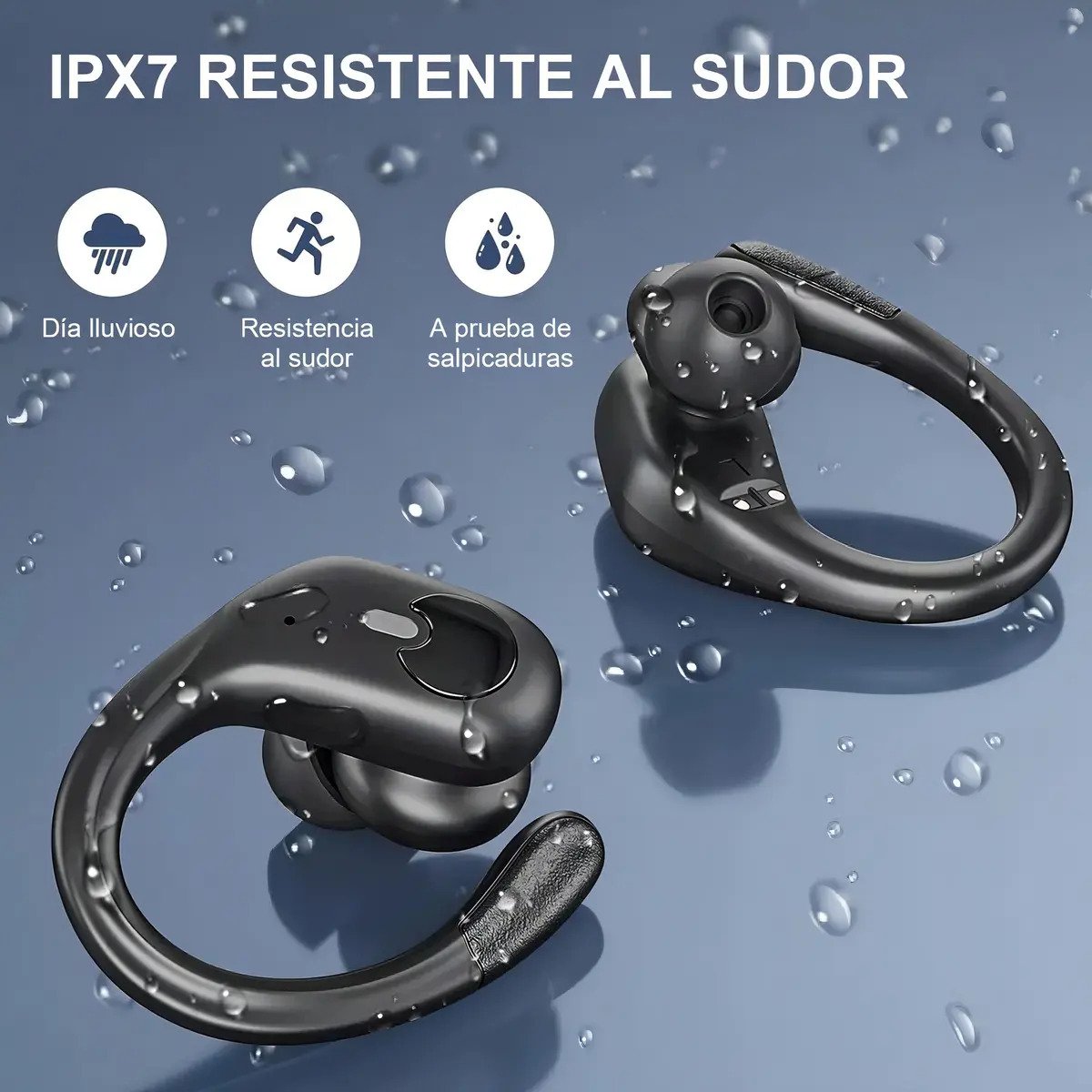 Fone de Ouvido Mertto BX30 Sem Fio Bluetooth IPX7, com Cancelamento de Ruído e LED