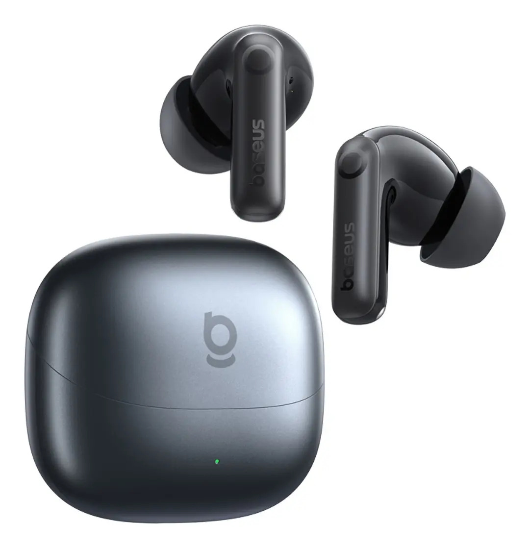Fone de Ouvido Bluetooth Baseus Bass com ANC Preto