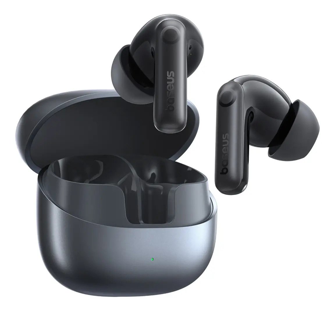 Fone de Ouvido Bluetooth Baseus Bass com ANC Preto