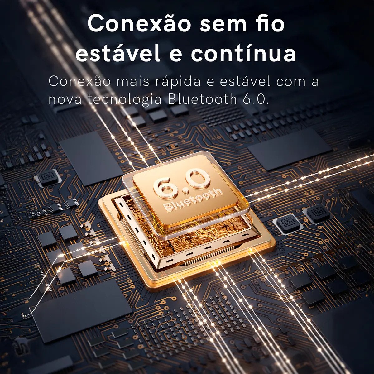 Fone de Ouvido Bluetooth Baseus Bass com ANC Preto