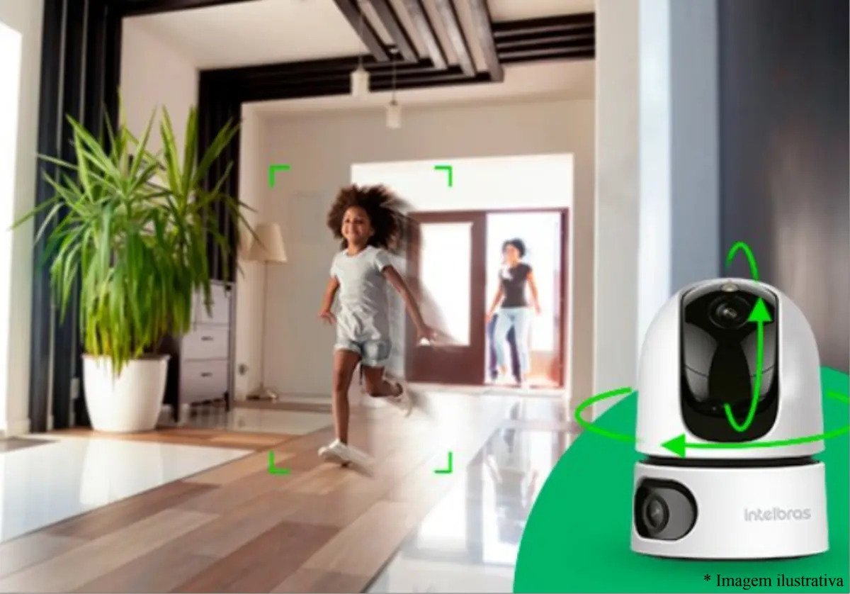 Camera Interna Inteligente Wi-Fi 360 Intelbras iM4 Dual