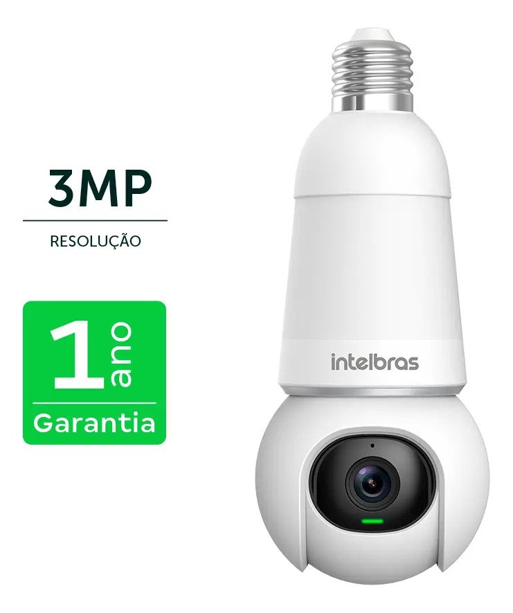 Camera Lampada Intelbras iM6 Full Color 3MP 360 Wi-Fi