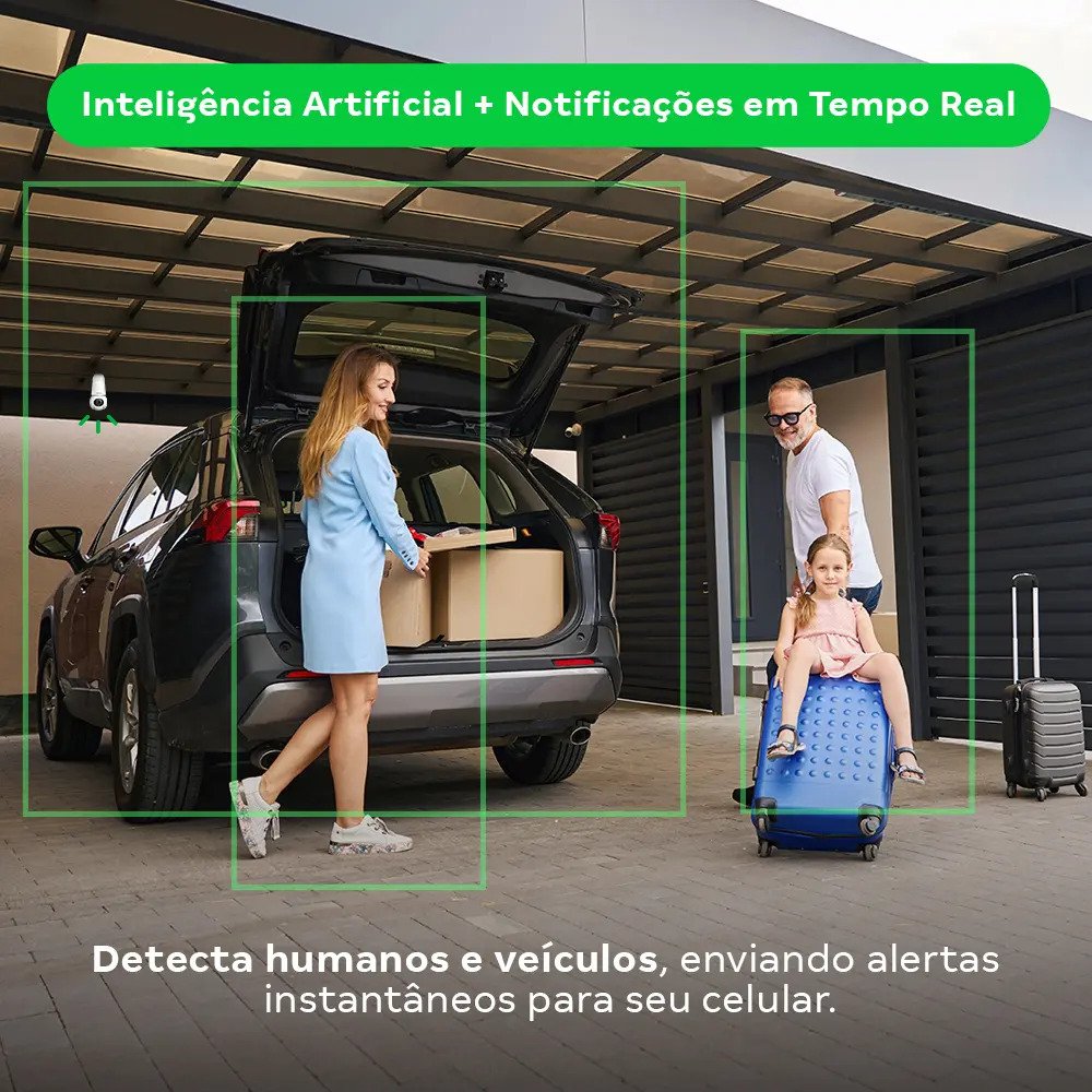Camera Lampada Intelbras iM6 Full Color 3MP 360 Wi-Fi