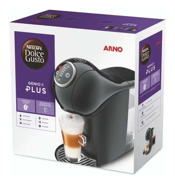 Cafeteira Nescafé Dolce Gusto Genio S Plus - Preta