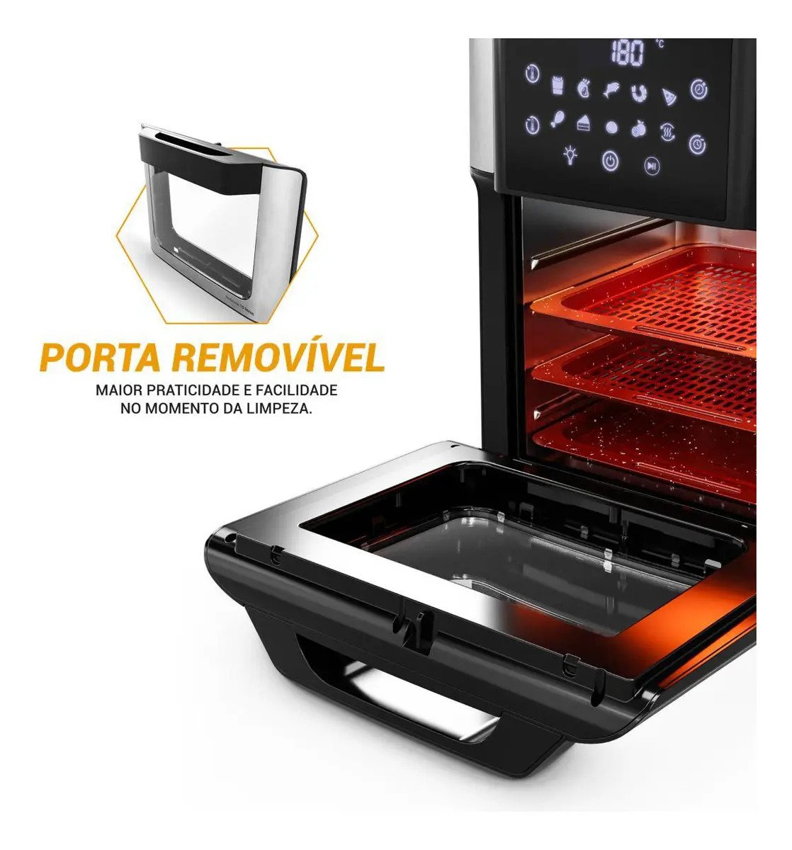 Air Fryer Oven Philco 15L Digital PAF15A - Preto