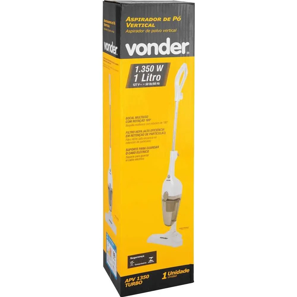 Aspirador de Po Vertical Vonder APV1350 1350W 1L