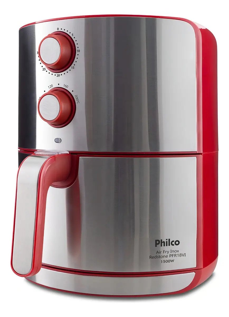 Fritadeira Air Fryer Philco Redstone PFR18VI 4,6L 1500W Inox