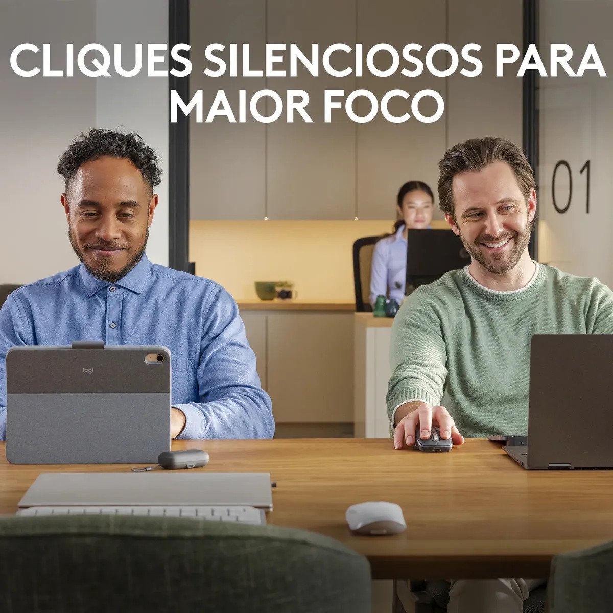 Mouse sem fio Logitech MX Anywhere 3S - Cinza Claro