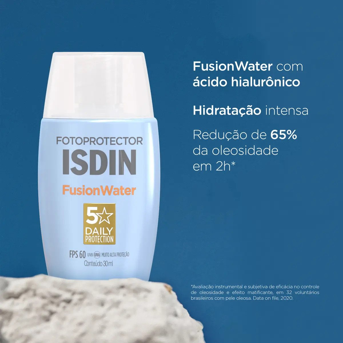 ISDIN Fusion Water 5 Stars FPS 60 30ml Protetor Solar Facial