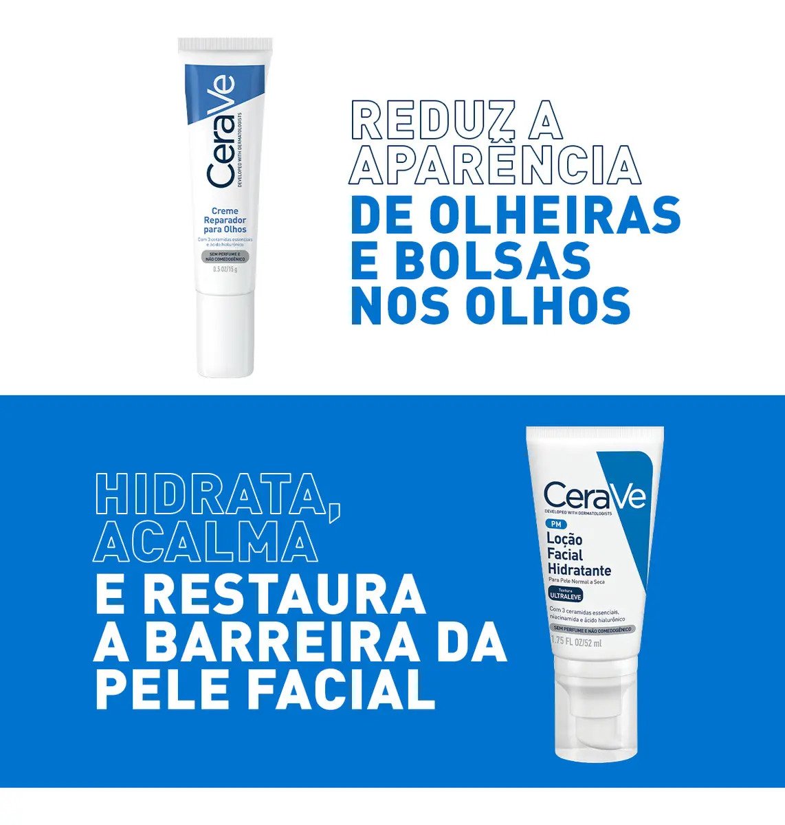 CeraVe Creme Reparador para Olhos 3 Ceramidas e Acido Hialuronico 15g