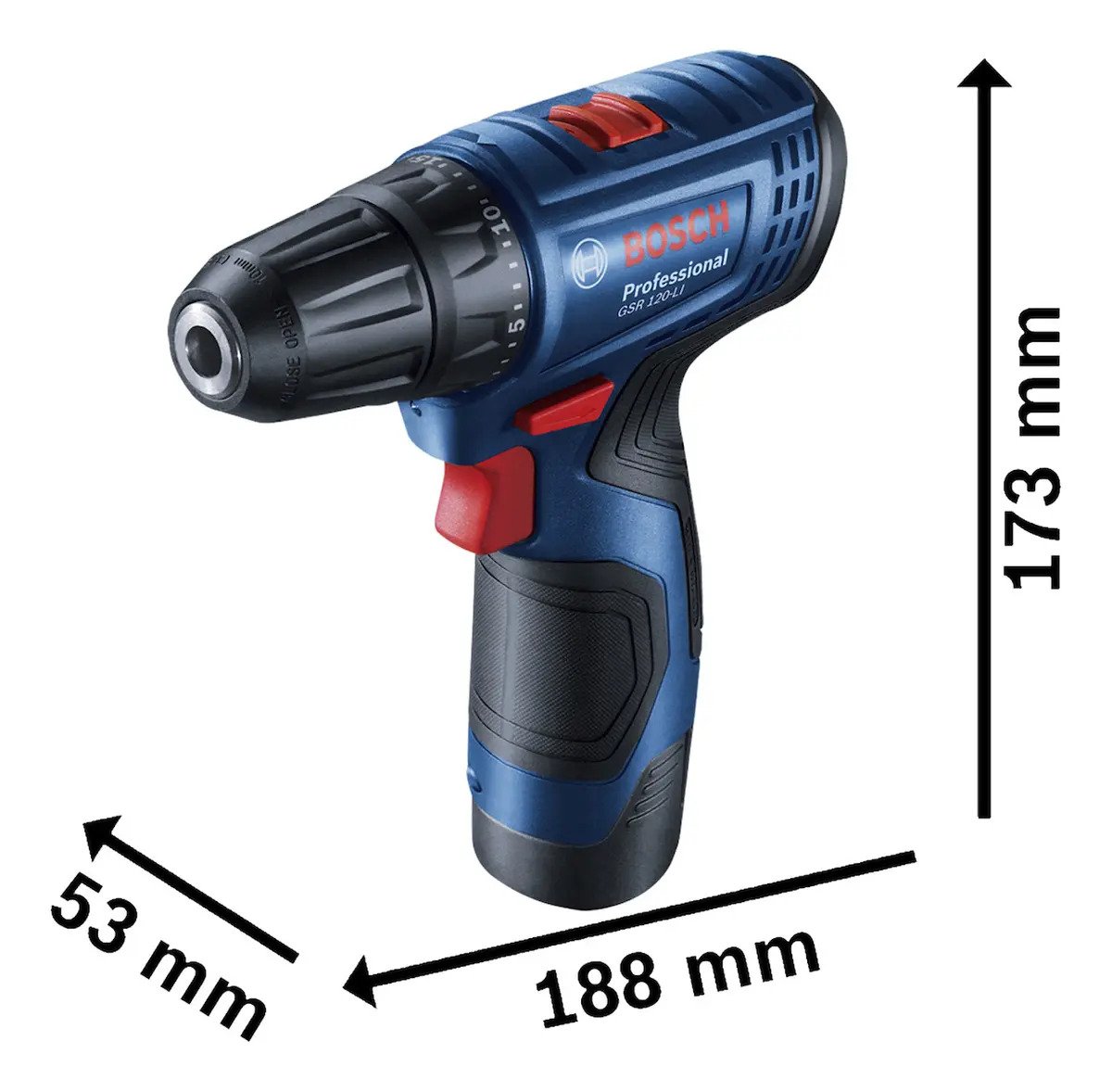 Parafusadeira e Furadeira Bosch GSR 120-LI 12V a Bateria