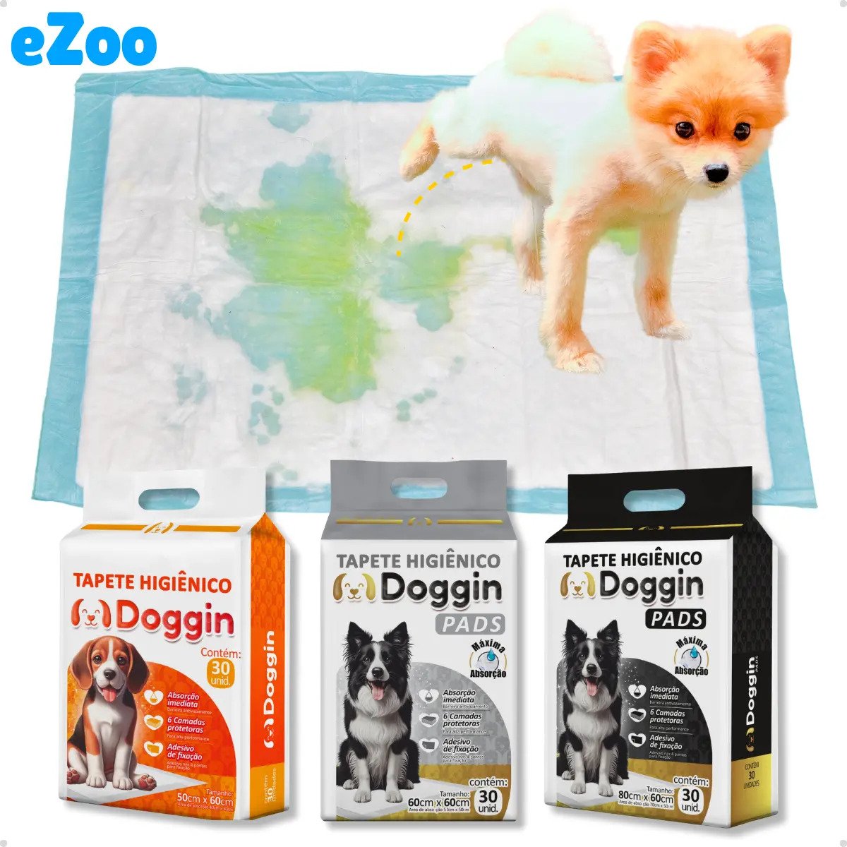 Tapete Higiênico Doggin Premium 60x50 - 30 Unidades