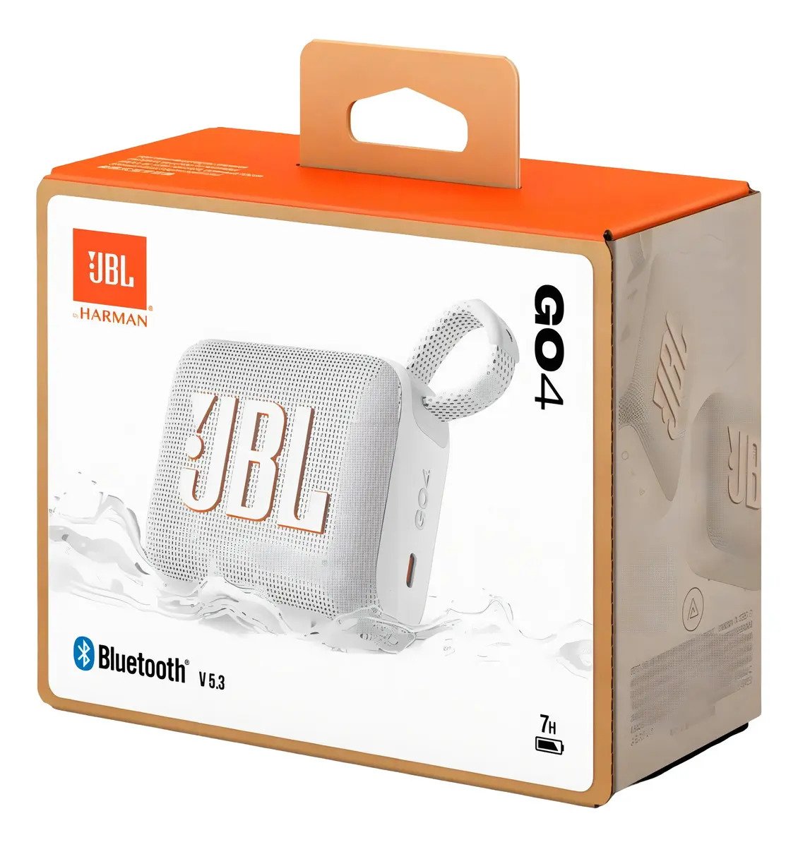 Caixa de Som JBL Go 4 Bluetooth IPX7 Branca