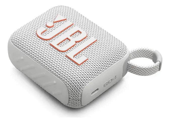 Caixa de Som JBL Go 4 Bluetooth IPX7 Branca