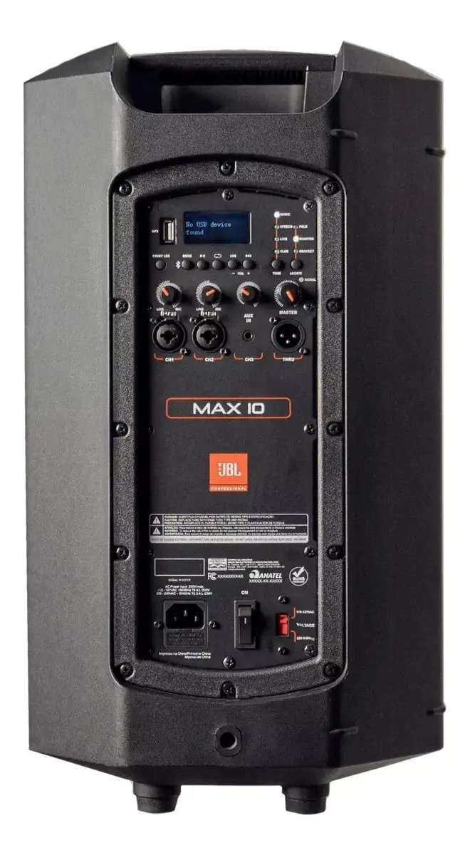 Caixa de Som JBL Max 10 250W RMS Bluetooth