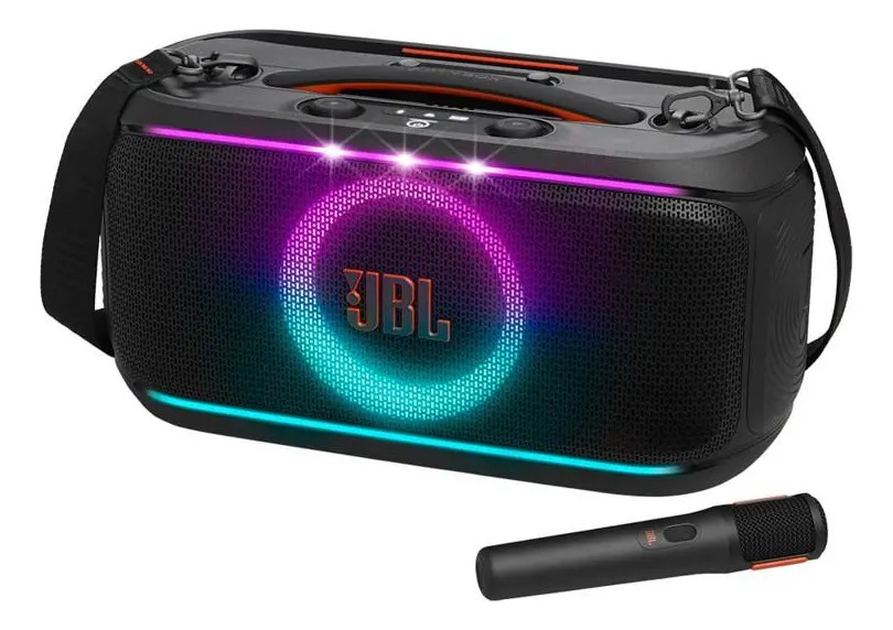 Caixa de Som JBL PartyBox On The Go 2 com Microfone
