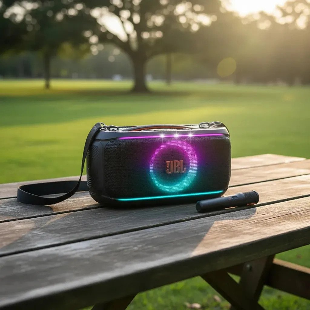 Caixa de Som JBL PartyBox On The Go 2 com Microfone