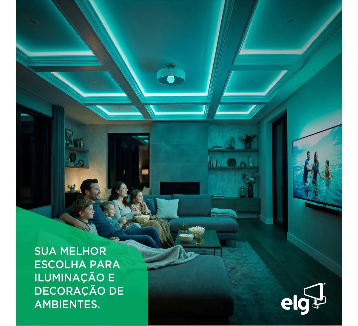 Lampada Inteligente LED ELG SHLL100 10W RGB Wi-Fi