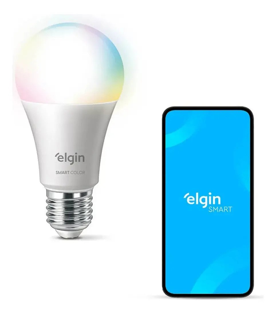 Lampada LED Inteligente WiFi RGB 15W Elgin Smart Color