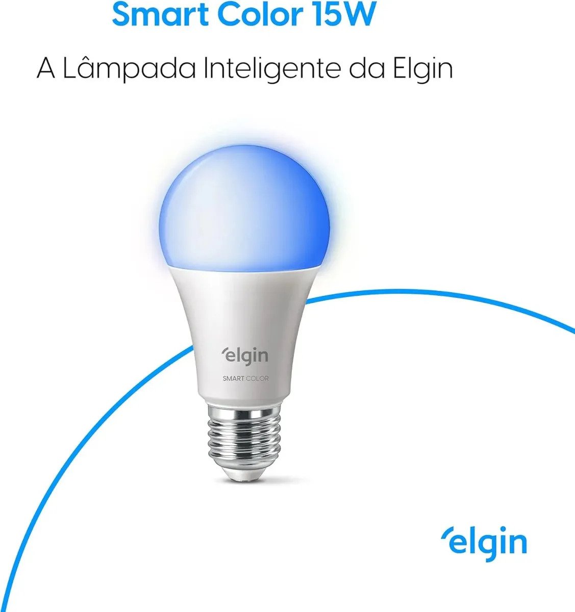 Lampada LED Inteligente WiFi RGB 15W Elgin Smart Color