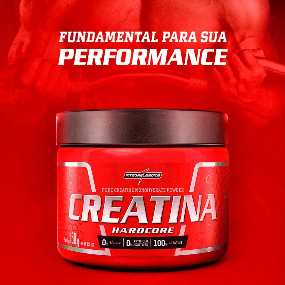 Creatina Integralmedica 100% Pura 150g - Potencialize sua Performance e Melhore a Recuperação Muscular