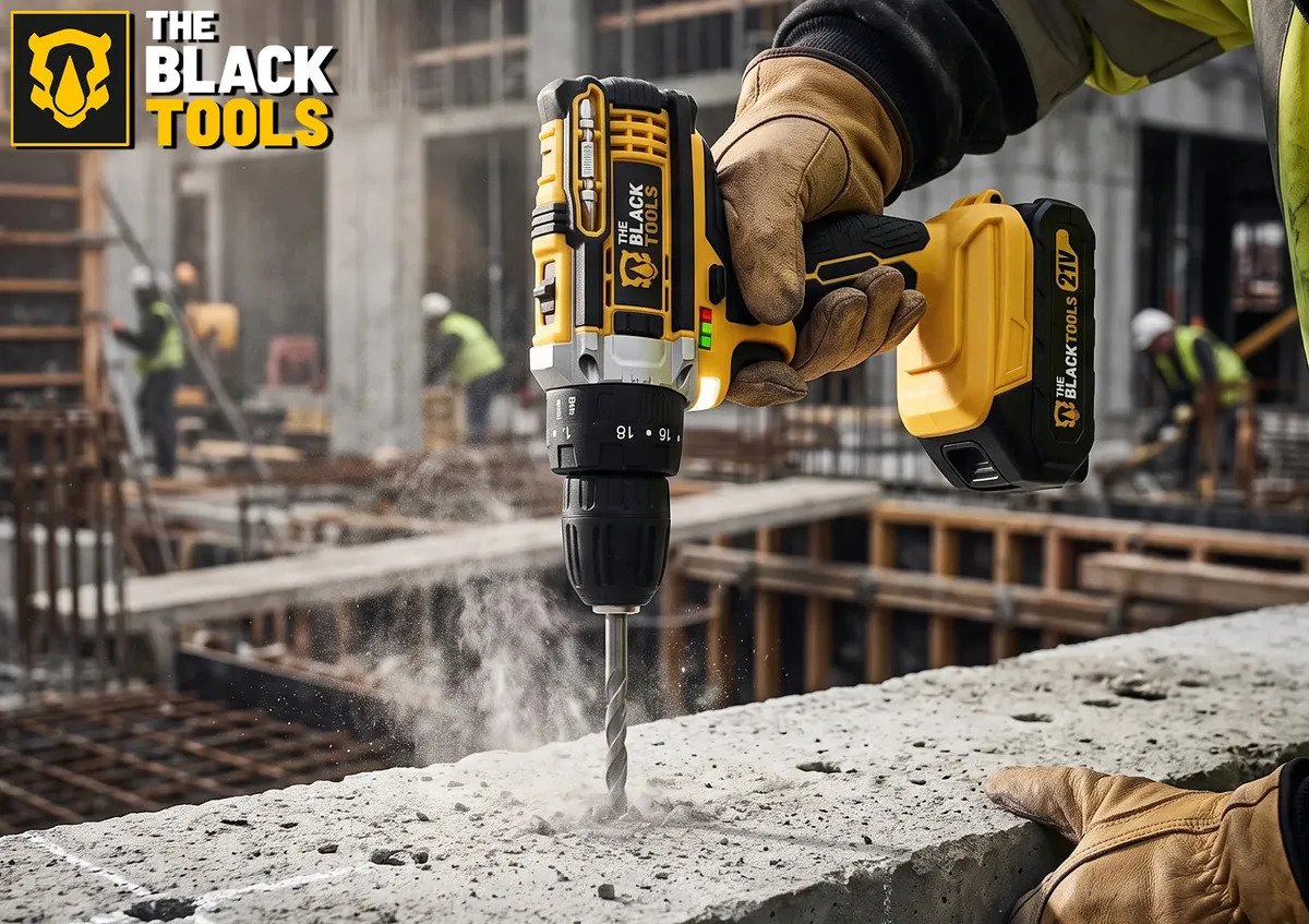 Parafusadeira E Furadeira Impacto The Black Tools Tb-21pw 3/8 Cor Amarelo Frequência 50/60 Hz