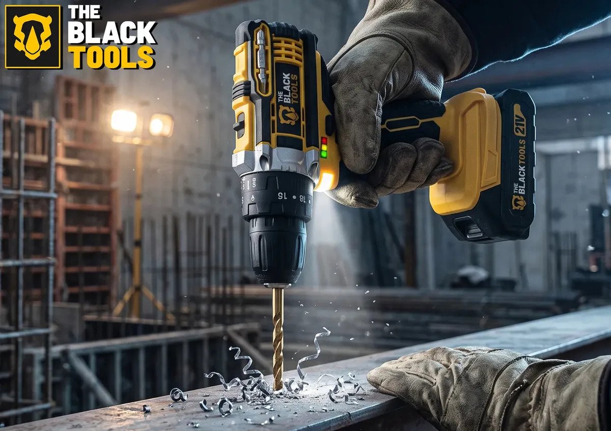 Parafusadeira E Furadeira Impacto The Black Tools Tb-21pw 3/8 Cor Amarelo Frequência 50/60 Hz
