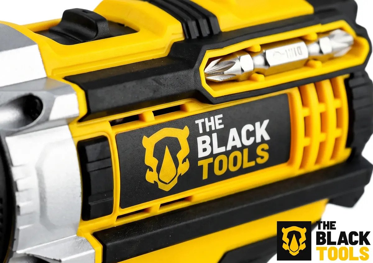 Parafusadeira E Furadeira Impacto The Black Tools Tb-21pw 3/8 Cor Amarelo Frequência 50/60 Hz