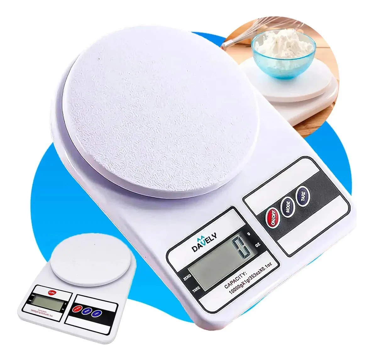 Balança Digital de Cozinha 10kg Davely Cook