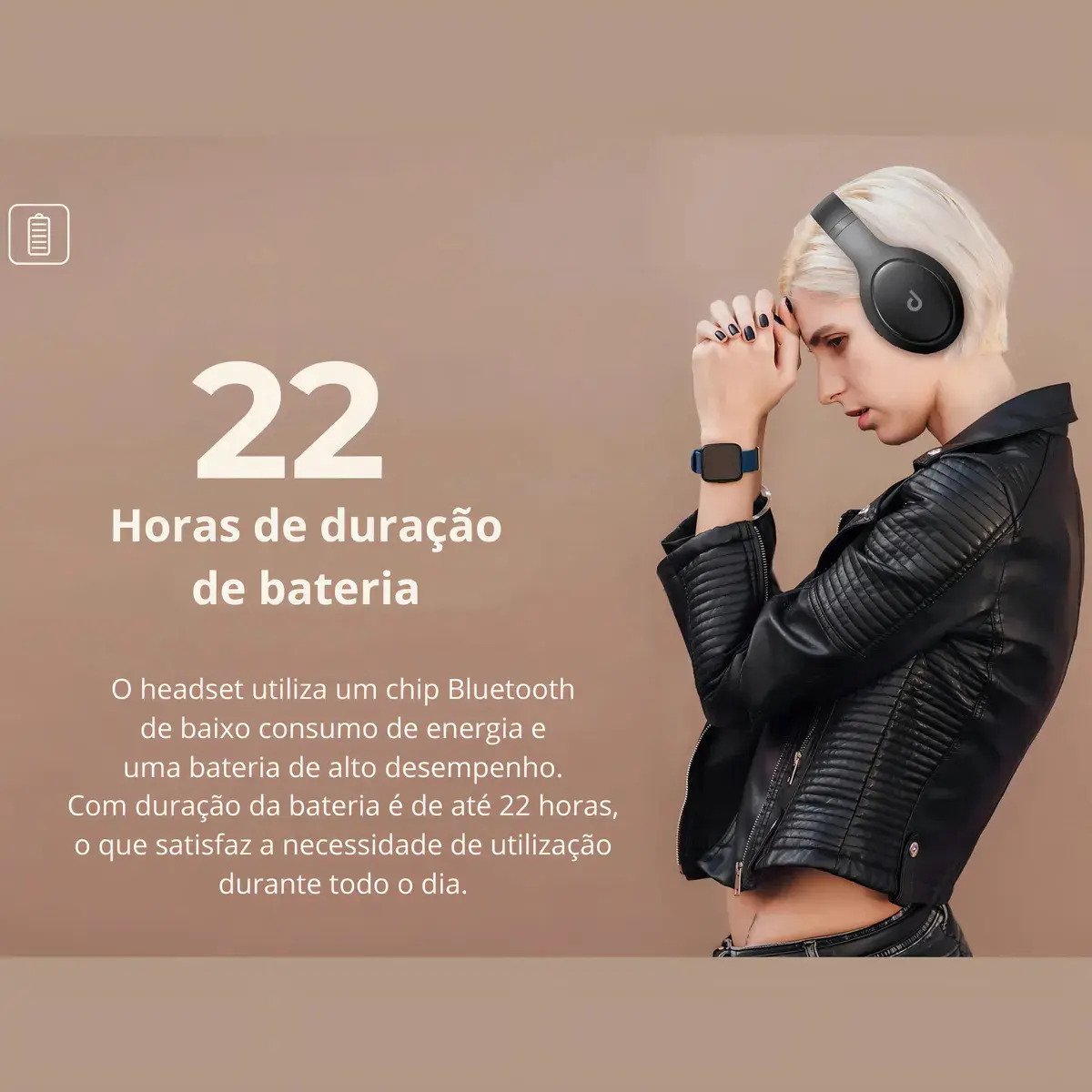 Fone de Ouvido Headphone Bluetooth Dapon H02D 22h