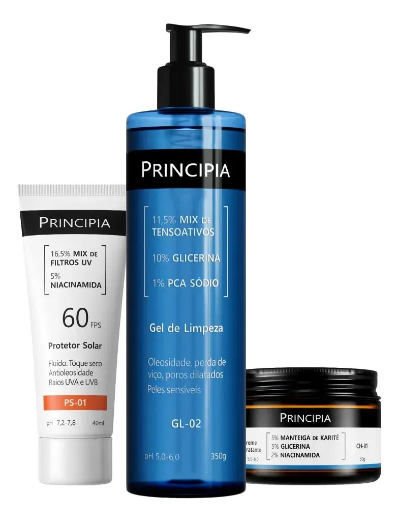 Kit Completo para Pele Sensível FPS 60 Principia