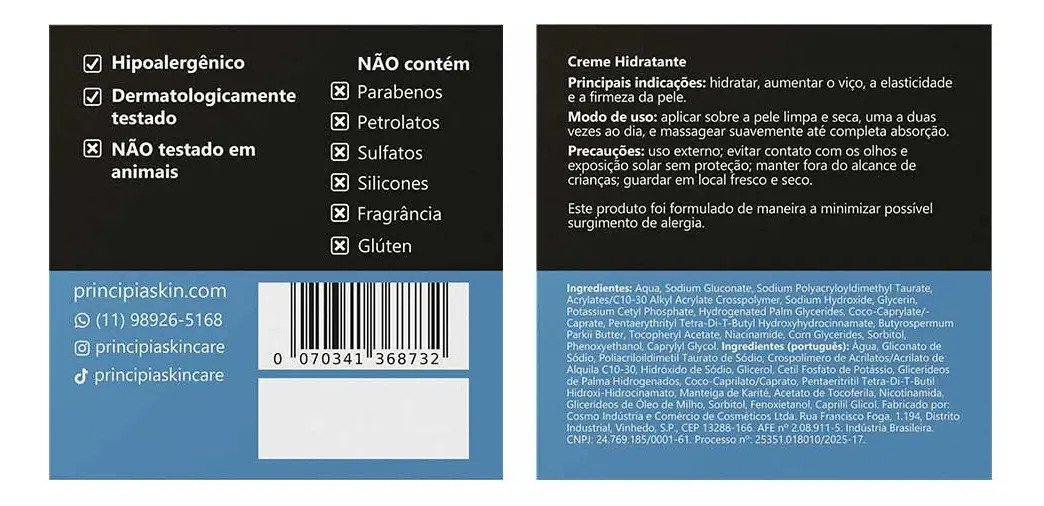 Kit Completo para Pele Sensível FPS 60 Principia