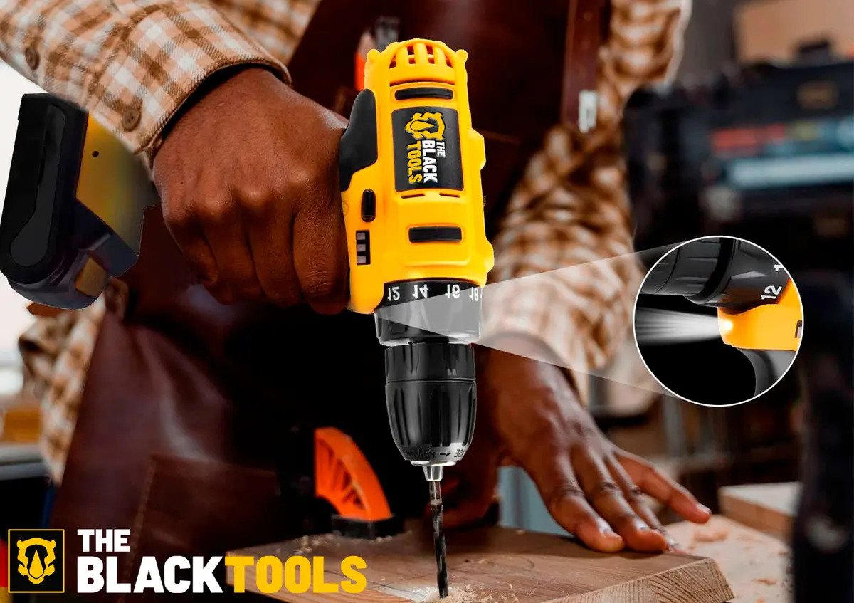 Furadeira Parafusadeira Sem Fio 12V TB-12E The Black Tools