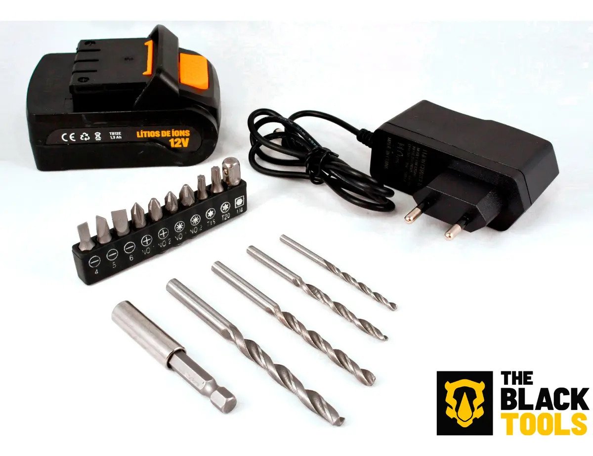 Furadeira Parafusadeira Sem Fio 12V TB-12E The Black Tools