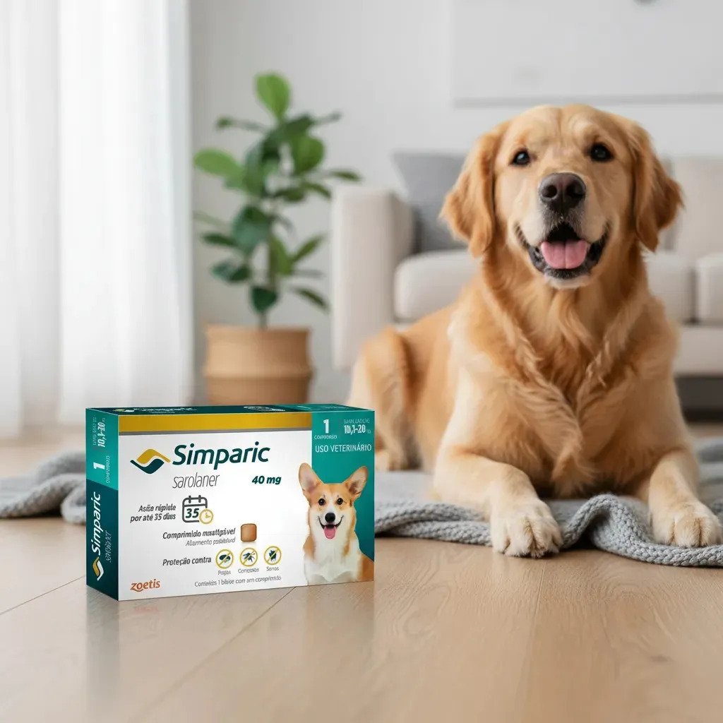 Antipulgas Simparic 80mg (20,1 a 40kg) 1 Comprimido