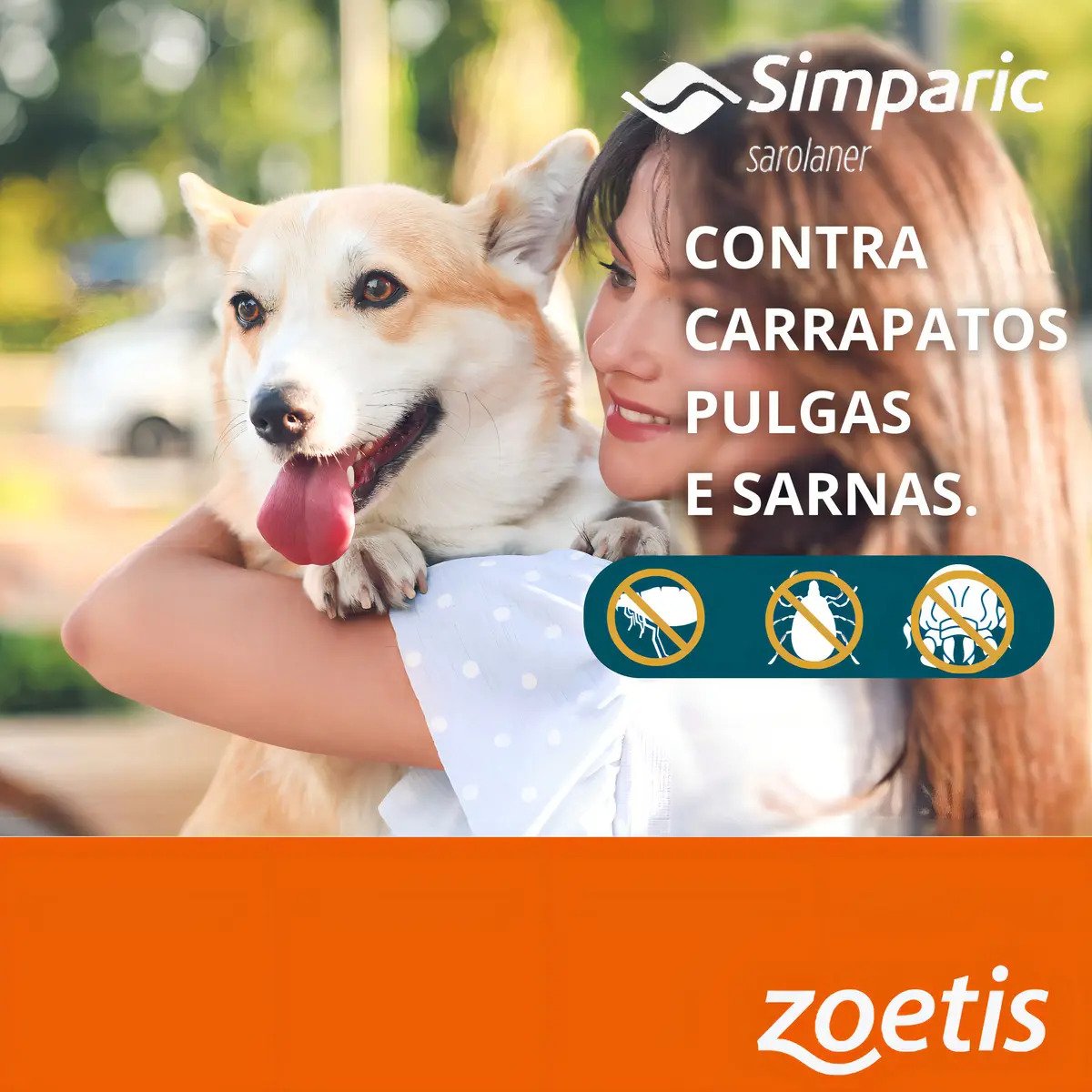 Antipulgas Simparic 80mg (20,1 a 40kg) 1 Comprimido