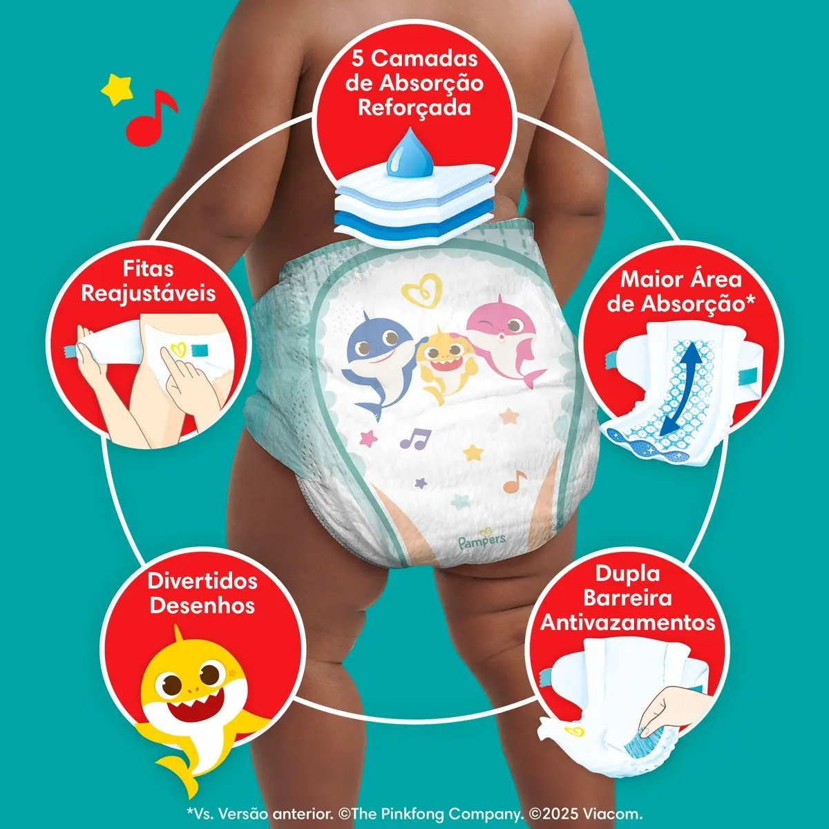 Fralda Pampers Supersequinha Tamanho G 80 Unidades