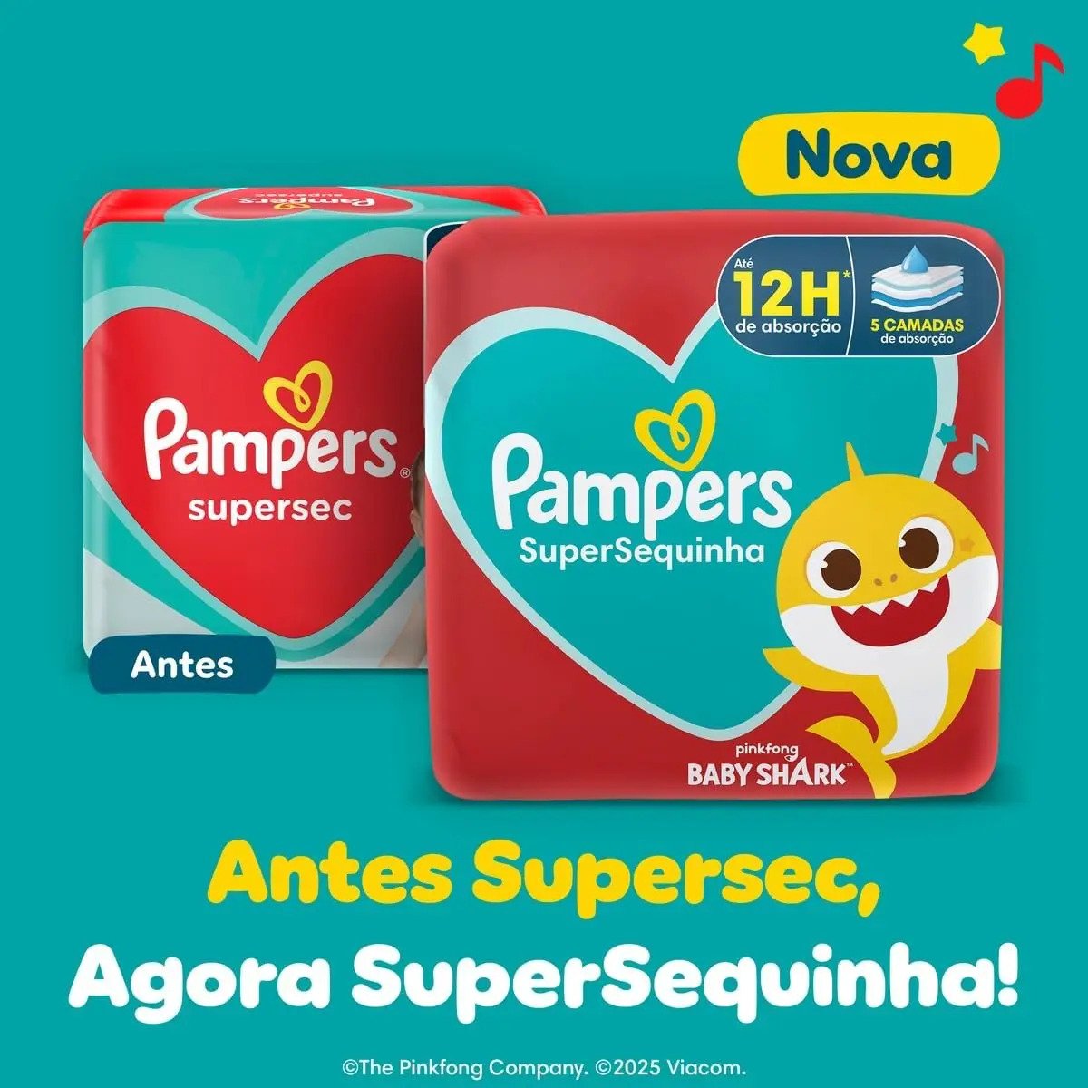 Fralda Pampers Supersequinha Tamanho G 80 Unidades