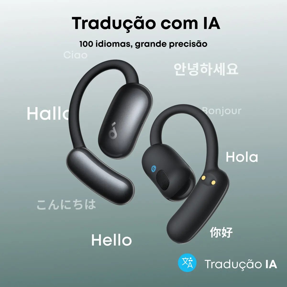 Fone Bluetooth Soundcore AeroFit 2 Open-Ear 42h