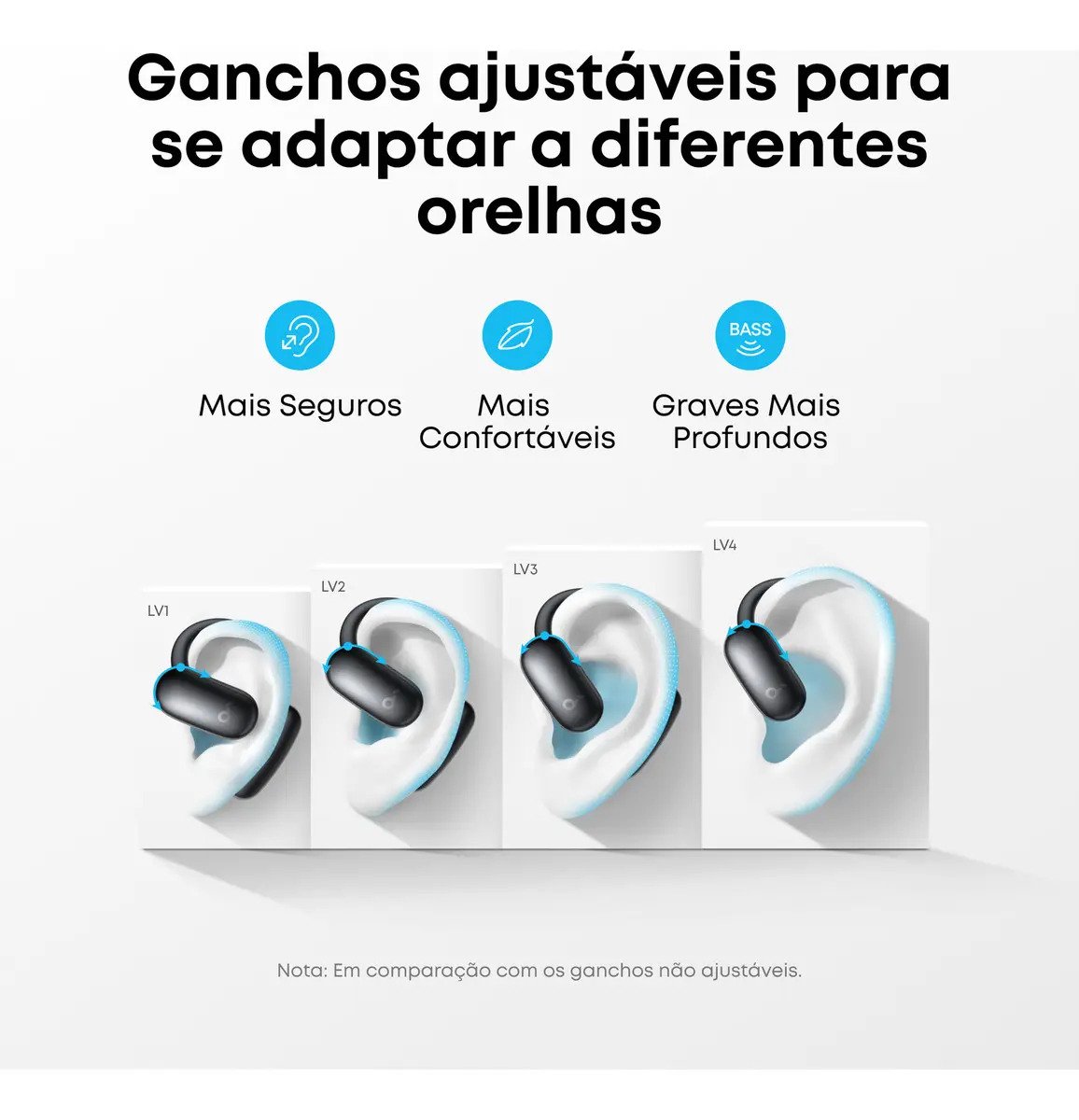 Fone Bluetooth Soundcore AeroFit 2 Open-Ear 42h