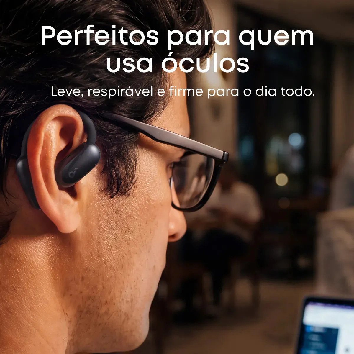 Fone Bluetooth Soundcore AeroFit 2 Open-Ear 42h