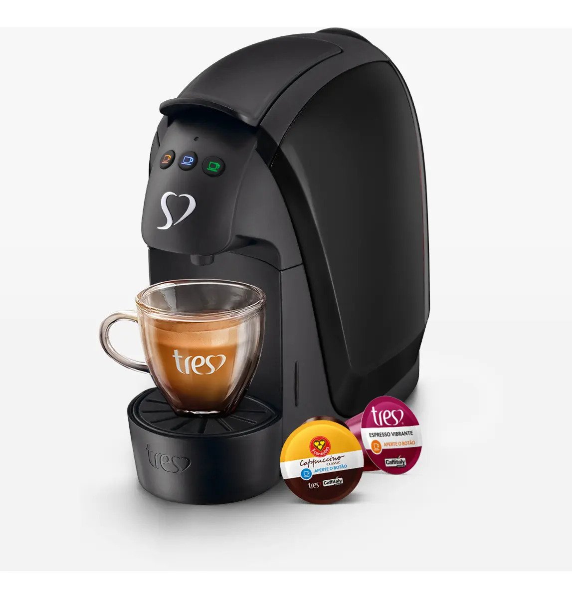 Cafeteira Espresso Três Corações Luna Preta