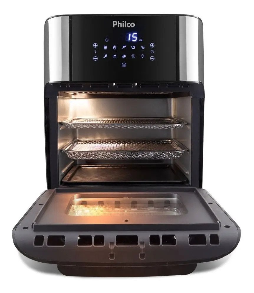 Air Fryer Oven Philco 12L 4 em 1 PFR2200P Preta