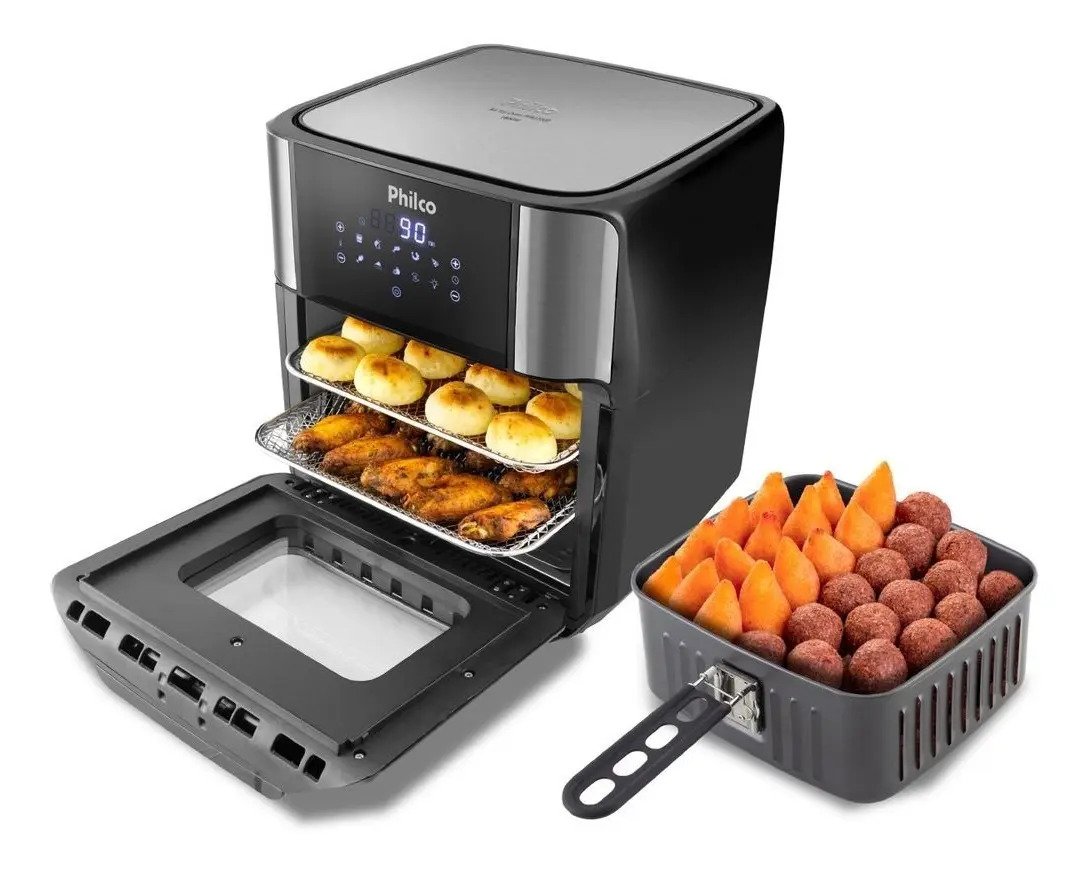 Air Fryer Oven Philco 12L 4 em 1 PFR2200P Preta