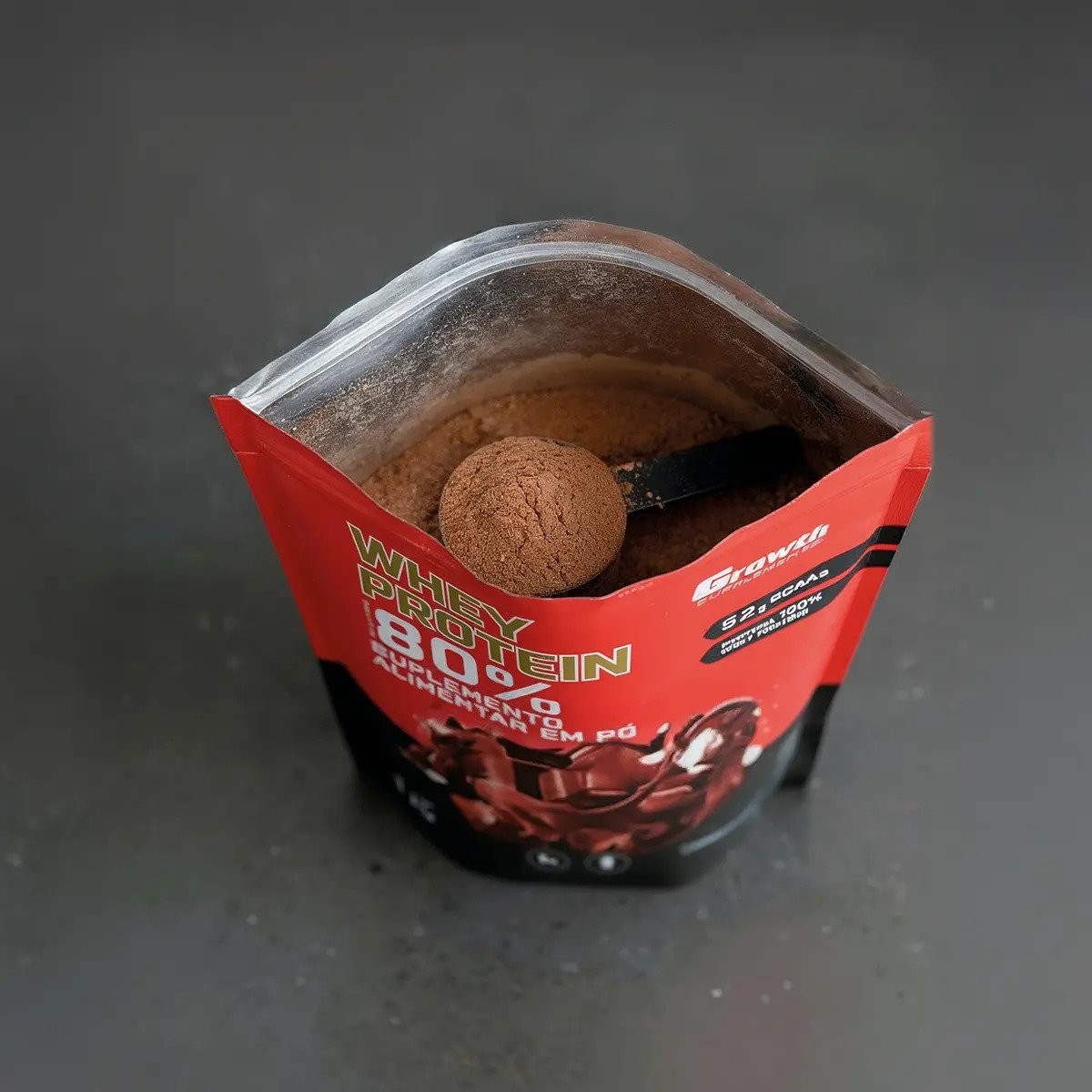 Whey Concentrado Growth 1kg Chocolate