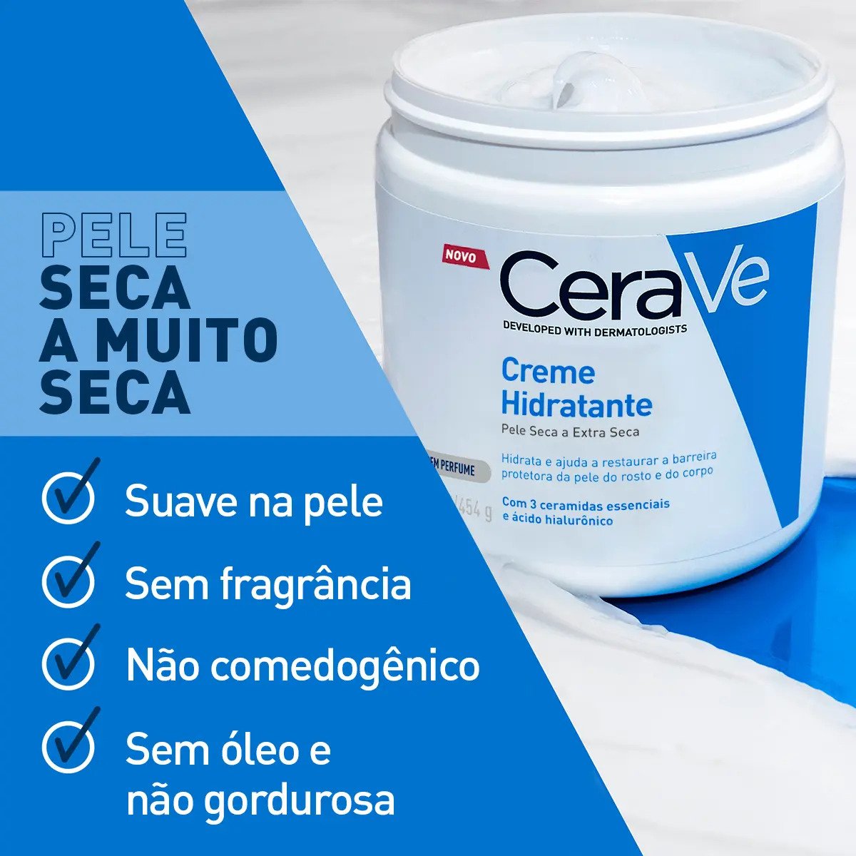 Creme Hidratante CeraVe Pele Seca 454g